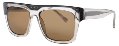 ELTON JOHN PAPARAZZI Frame CRYSTAL BLACK Lens POLARIZED BROWN
