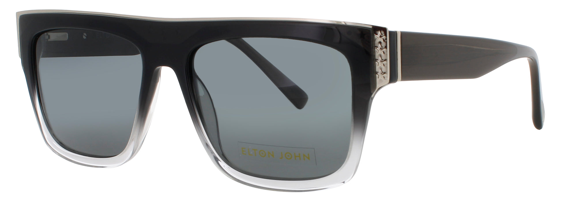 ELTON JOHN PAPARAZZI 2 Frame BLACK FADE Lens GREY TINT