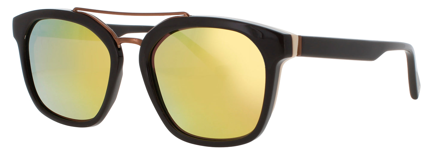 ELTON JOHN ROCKER 1 Frame BLACK Lens BROWN MIRROR