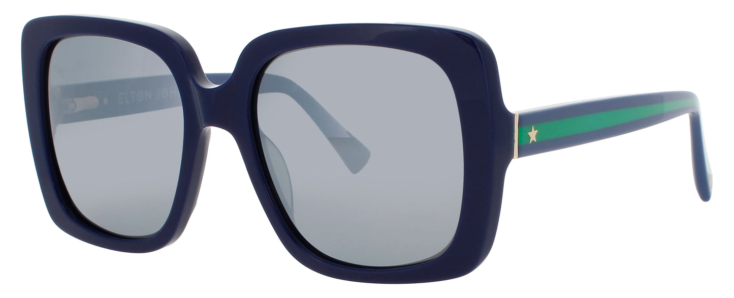 ELTON JOHN SUPERSTAR 3 Frame NAVY Lens BLUE TINT