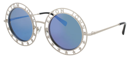 ELTON JOHN WALK OF FAME Frame PALE GOLD Lens GREY POLARIZED IRRIDESCENT MIRROR