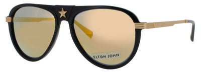 ELTON JOHN CAPTAINFA 2 Frame BLACK / GOLD Lens SMOKE