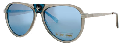 ELTON JOHN CAPTAINFA 3 Frame GREY / GOLD Lens ORANGE MIRROR