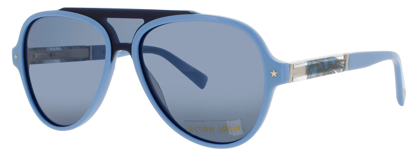 ELTON JOHN JOURNEY 1 Frame BLUE Lens BLUE TINT