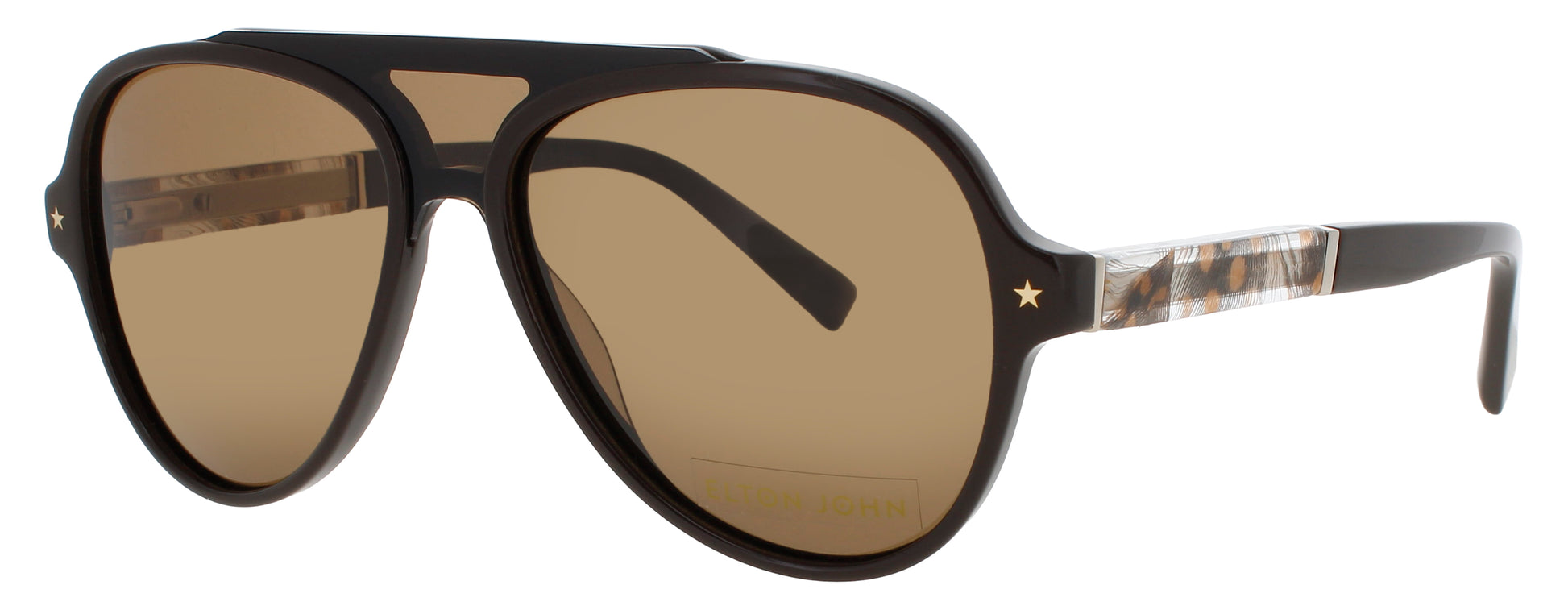 ELTON JOHN JOURNEY 2 Frame BROWN Lens BROWN TINT