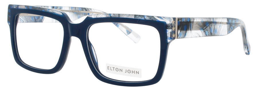 ELTON JOHN HONKY CAT Frame NAVY FEATHER Lens DEMO
