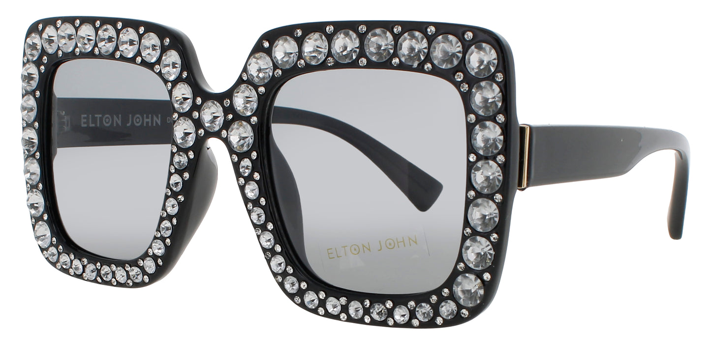 ELTON JOHN BLING2-1 Frame BLACK Lens SMOKE