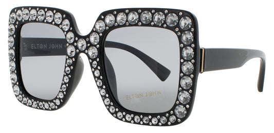 ELTON JOHN BLING2-1 Frame BLACK Lens SMOKE