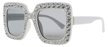ELTON JOHN BLING2-2 Frame WHITE Lens SMOKE