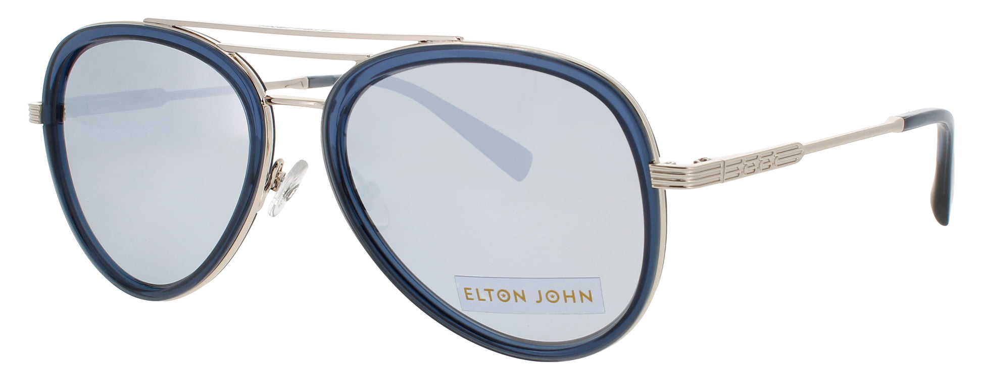 ELTON JOHN JIVE Frame MIDNIGHT Lens POLARIZED GREY / SILVER FLASH