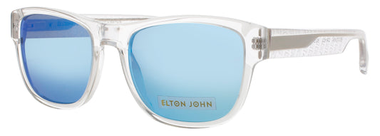 ELTON JOHN BOOGIE 4 Frame CRYSTAL Lens LIGHT BLUE MIRROR