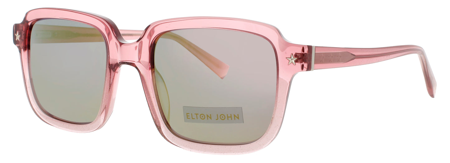 ELTON JOHN CLOUD Frame ROSE GLITTER Lens POLARIZED GREY / GOLD FLASH