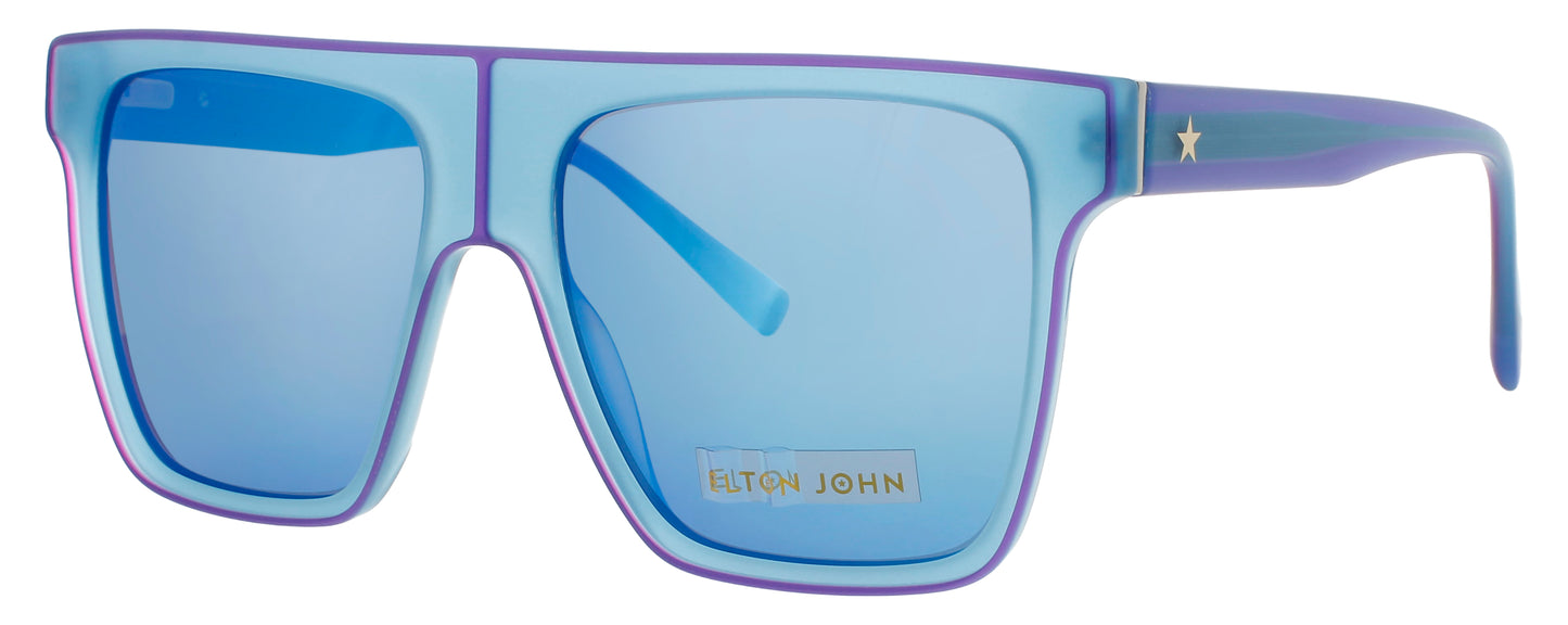 ELTON JOHN GOLIATH Frame ICY BLUE Lens POLARIZED GREY / BLUE MIRROR