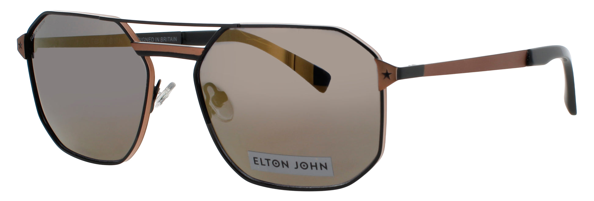 ELTON JOHN DODGER 2 Frame BLACK Lens SMOKE