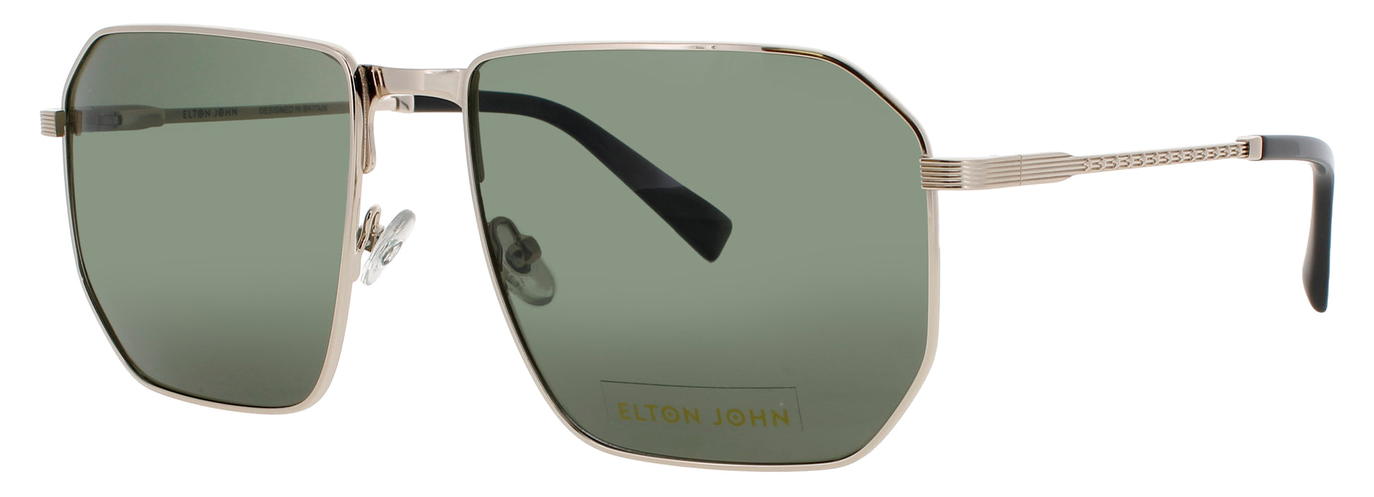 ELTON JOHN HERCULES 5 Frame GOLD Lens GREEN TINT
