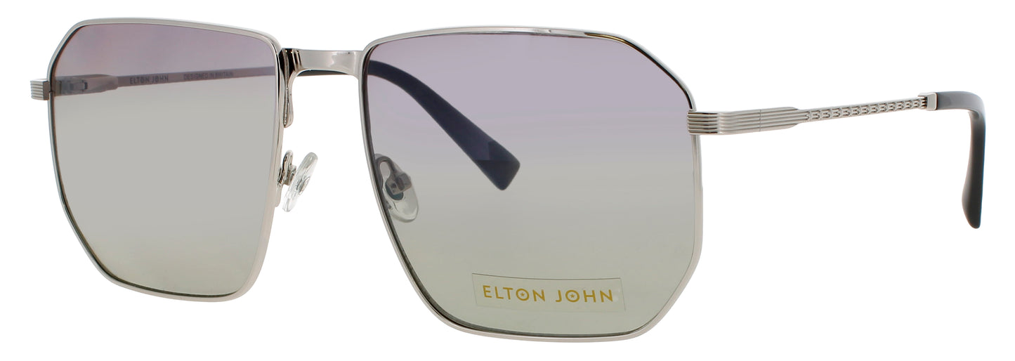 ELTON JOHN HERCULES 6 Frame SILVER Lens PURPLE GRADIENT