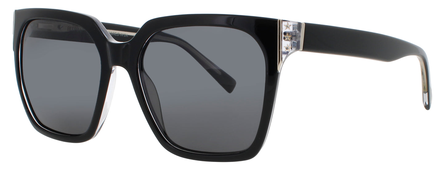 ELTON JOHN FLASHBULB 5 Frame BLACK Lens SMOKE
