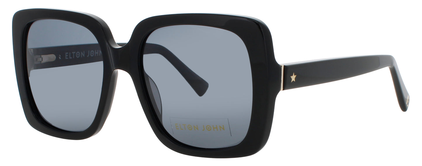 ELTON JOHN SUPERSTAR 5 Frame BLACK / RED Lens GREY TINT
