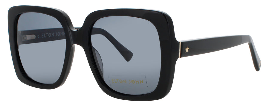ELTON JOHN SUPERSTAR 5 Frame BLACK / RED Lens GREY TINT