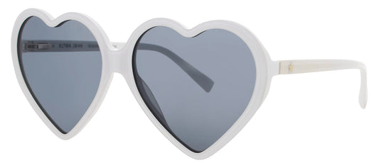 ELTON JOHN DGBYHEART Frame WHITE Lens SMOKE