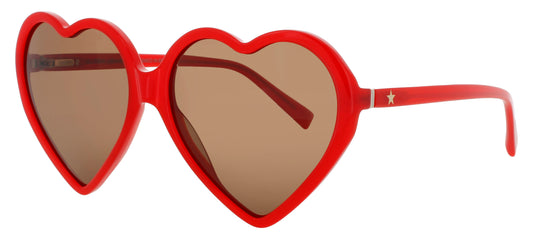 ELTON JOHN DGBYHEART Frame RED Lens BROWN TINT