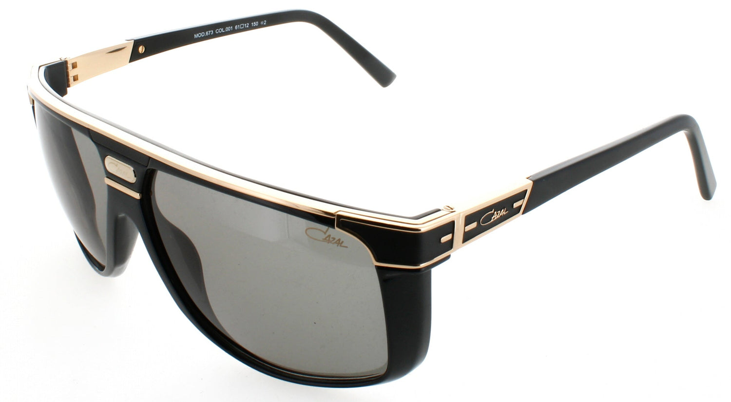 CAZAL 673 Frame BLACK GOLD Lens GREEN GRADIENT