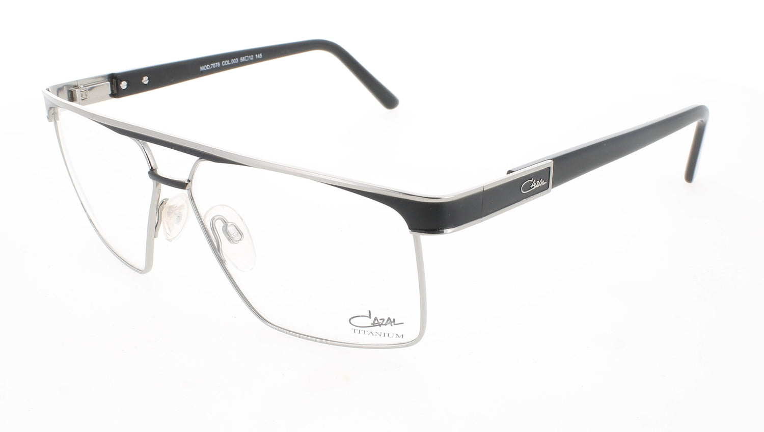 CAZAL 7078 Frame BLACK/SILVER Lens DEMO