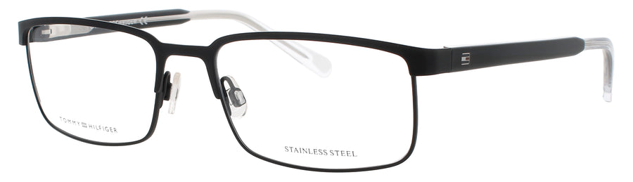TOMMY HILFIGER TH-1235 Frame BLACK / BACK CRYSTAL Lens DEMO