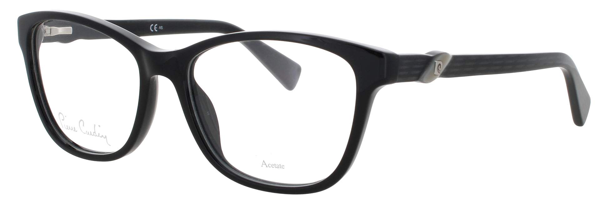 PIERRE CARDIN 8428 Frame  BLACK GREY STRIPED Lens DEMO