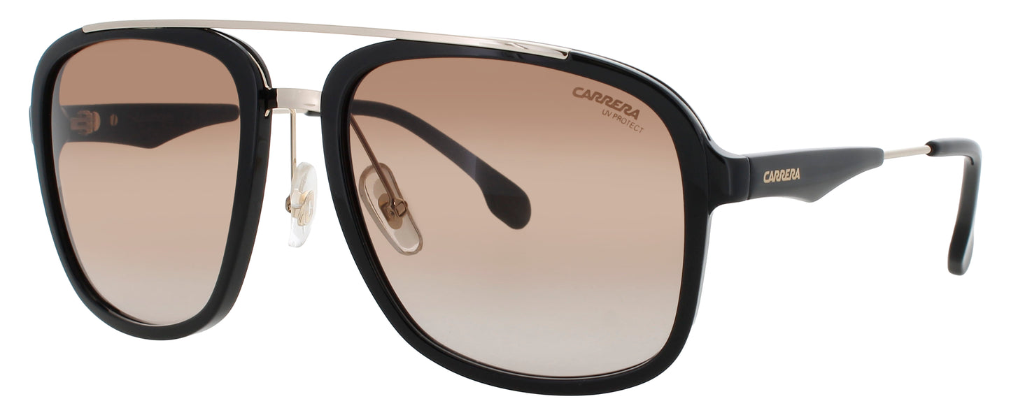 CARRERA 133/S Frame BLACK / GOLD Lens BROWN GRADIENT