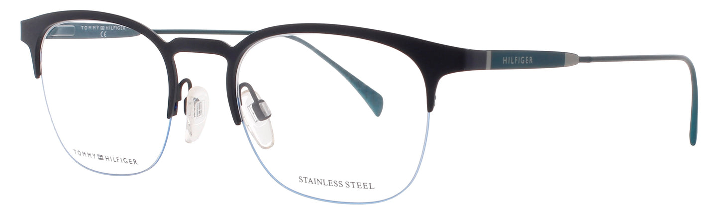 TOMMY HILFIGER TH 1385 Frame MATTE BLUE PETROL Lens DEMO