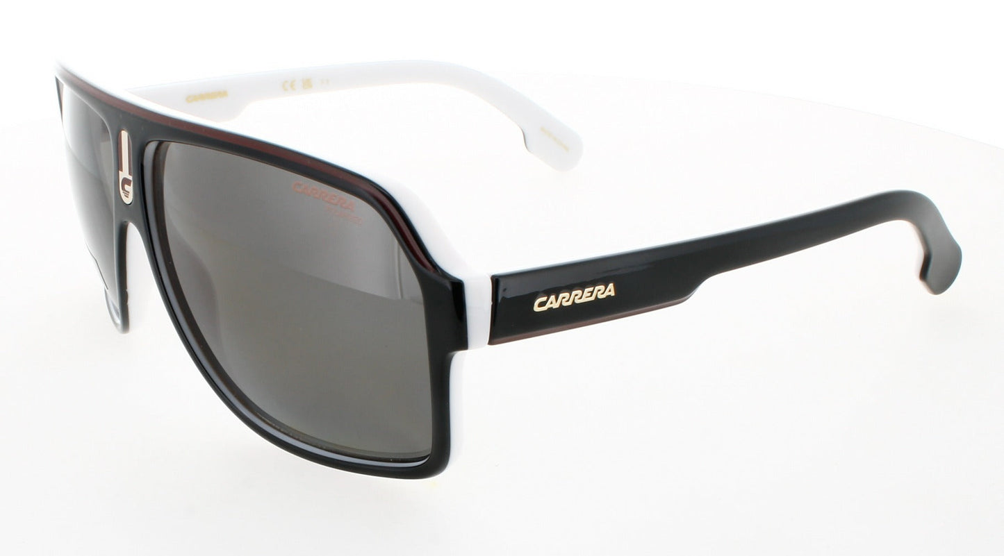 CARRERA 1001/S Frame BLACK WHITE Lens GREY POLARIZED