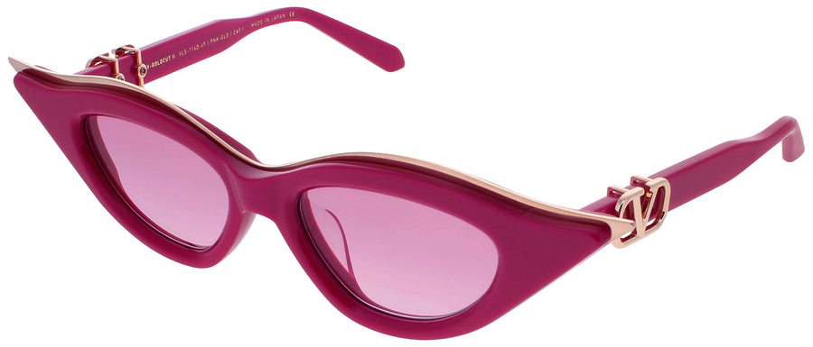 VALENTINO V-GOLDCUT-II-VLS Frame PINK/LIGHT GOLD Lens PINK GRADIENT