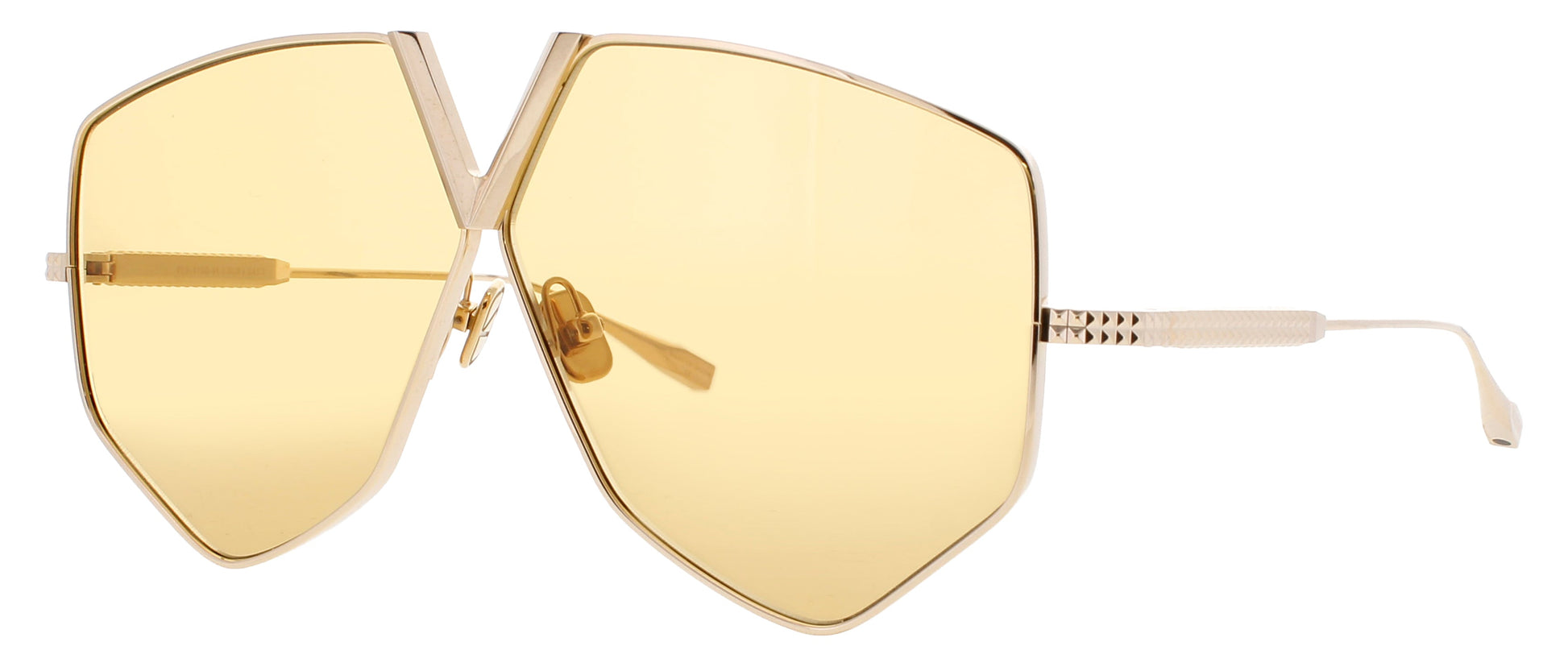 VALENTINO V-HEXAGON-VLS Frame GOLD Lens AMBER