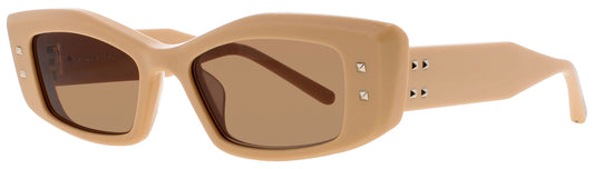 VALENTINO V - QUATTRO Frame BEIGE / GOLD Lens  BROWN