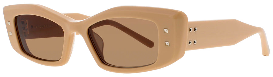 VALENTINO V - QUATTRO Frame BEIGE / GOLD Lens  BROWN