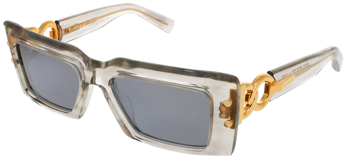 BALMAIN IMPERIAL Frame DARK GREY/GOLD Lens WHITE GOLD FLASH
