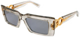 BALMAIN IMPERIAL Frame DARK GREY/GOLD Lens WHITE GOLD FLASH