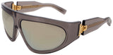 BALMAIN B-ESCAPE Frame CRYSTAL GREY/GOLD Lens WHITE GOLD FLASH MIRROR