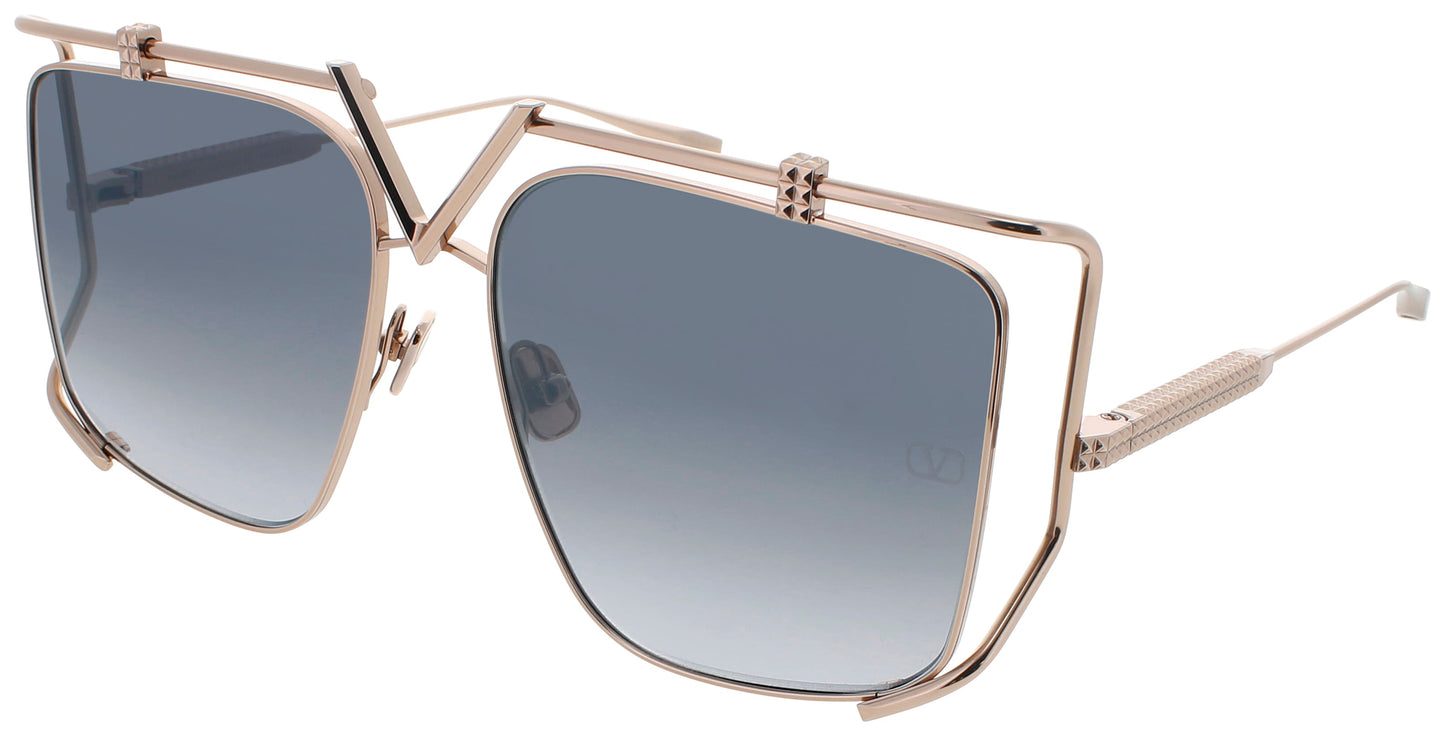 VALENTINO V-LIGHT Frame ROSE GOLD Lens BLACK FLASH MIRROR