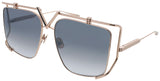VALENTINO V-LIGHT Frame ROSE GOLD Lens BLACK FLASH MIRROR