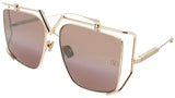 VALENTINO V-LIGHT-VLS Frame GOLD Lens BROWN GRADIENT MIRROR