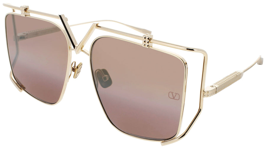 VALENTINO V-LIGHT-VLS Frame GOLD Lens BROWN GRADIENT MIRROR