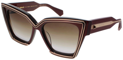 VALENTINO V-GRACE Frame BORDEAUX/WHITE GOLD Lens DARK BROWN GRADIENT