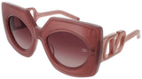 VALENTINO V-SOUL Frame POWDER PINK/ROSE GOLD Lens DARK ROSE GRADIENT