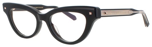 VALENTINO V-ESSENTIAL- II Frame BLACK - WHITE GOLD Lens DEMO