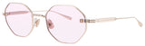 VALENTINO V-STUD Frame WHITE GOLD  W/ LIGHT PINK - AR Lens DEMO