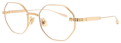 VALENTINO V-STUD Frame GOLD Lens DEMO