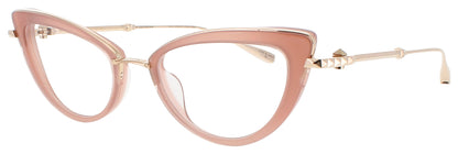 VALENTINO V-DAYDREAM Frame WHITE GOLD - POWDER PINK Lens DEMO