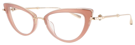 VALENTINO V-DAYDREAM Frame WHITE GOLD - POWDER PINK Lens DEMO